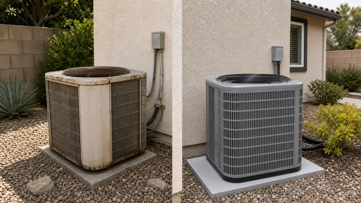 Weighing repair against replacement on an aging Burbank condenser